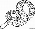 6 free printable Anaconda coloring pages in vector format, easy to ...
