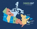 Mapa De Canada Vector - Descargar Vector