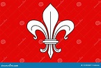 Bandera de Lille, Francia imagen de archivo. Imagen de administrativo ...