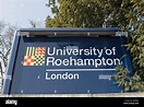 sign for the university of roehampton, southwest london, england Stock ...