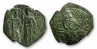 Moneda 1 Trachy Imperio bizantino (330-1453) Bronce 1261-1282 Miguel ...