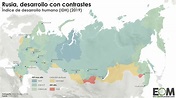 El mapa del desarrollo en Rusia - Mapas de El Orden Mundial - EOM