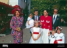 Tatiana von Metternich (links) mit Familie bei der Hochzeit von Andreas ...