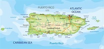 Puerto Rico Cities Towns Map