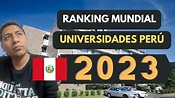 Las MEJORES universidades del Perú 2023 - TOP 9 - YouTube