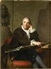 Gabriel-François Doyen (1726-1806), peintre;Près de lui, une ébauche de ...