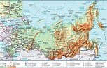 Carte de la Russie - Plusieurs cartes sur le relief, villes ...
