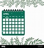 April Month Calendar Stock Vector Image & Art - Alamy