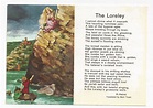 Loreley Die Lorelei Poem Heine Poem Rhine Rock Siren Vintage Postcard 4X6