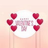 happy valentine's day cute heart background - Download Free Vector Art ...