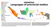 Languages used in provincial mottos : r/indonesia