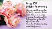 Happy 25th Anniversary Wishes for Wedding – Quotes, Messages, Status ...