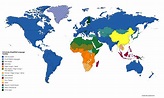 Language Family World Map - Kenjutaku