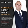 Congrats Joseph Pack Best Lawyer 2022 - Pack Law