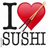 I love Sushi Stock Vector | Adobe Stock
