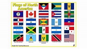 Flags of North America Poster