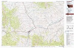 Livingston topographical map 1:100,000, Montana, USA