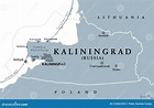 Kaliningrad Region, Kaliningrad Oblast, Gray Political Map Stock Vector ...