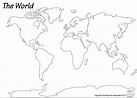 Blank Map Of The Continents And Oceans Printable - Printable Maps
