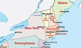 Mapa de New York - EUA Destinos