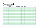 Excel Address List Template