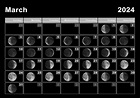Calendário lunar de março de 2024, ciclos da lua, fases da lua | Foto ...