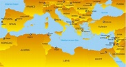 Color Mediterranean Map