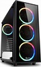 Sharkoon TG4 RGB ATX MIDI Tower Case with RGB Lighting Fan - Black ...