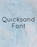 Quicksand Font Free Download