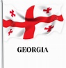 مرسومة باليد علم جورجيا الكرتون, جورجيا, علم دولة جورجيا, سارية العلم ...