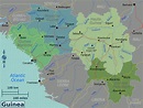 Map of Guinea (Regions) : Worldofmaps.net - online Maps and Travel ...