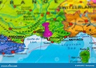 Mapa De Marsella Francia | Mapa Fisico