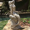 Life's a Beach Classic Mermaid on Coastal Rocks Statue | Mermaid ...