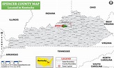 Spencer County Map, Kentucky