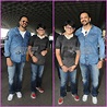 Rohit Shetty and son Ishaan Shetty all smiles and poses at airport
