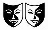 Mascaras De Teatro Para Colorear : Esbozo de máscaras de teatro vector ...