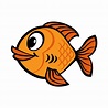 Icono de vector de dibujos animados de peces de colores 547710 Vector ...
