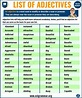 List of Adjectives: 534 Useful Adjectives Examples from A to Z with ...