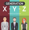 Generation X vs Generation Y vs Generation Z Comparison Infographic