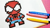 Spiderman Pixel Art Spiderman Theme Art Drawings Sket - vrogue.co