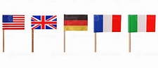 banderas de estados unidos reino unido alemania francia italia 3213380 ...