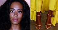 Solange Knowles' Perfect Feet in Christian Siriano and Nudist Heels