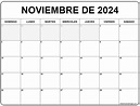 noviembre de 2024 calendario gratis | Calendario noviembre