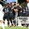 German players celebrate the goal for 1 0 against Israel by Dzenan ...