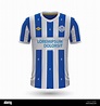 Camiseta de fútbol realista Brighton 2022, plantilla de camiseta para ...