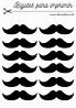 Bigotes para imprimir | Moldes de bigotes, Plantillas de bigote, Bigotes