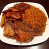 Nigerian Jollof Rice And Chicken And Plantain : Chicken & Jollof Rice ...