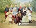 Members of the Austrian Imperial family grouped around the Emperor ...