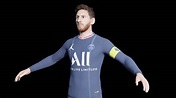 Lionel Messi New Paris Saint-Germain PSG uniform 3d model 3D ...