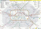 U-Bahn :plan du métro de Berlin, Allemagne